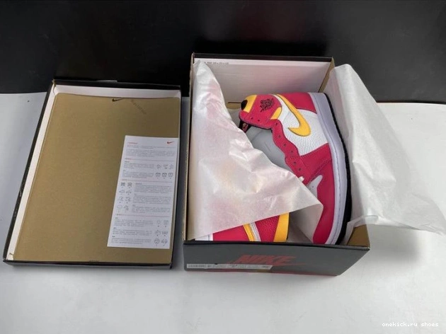 Cheap Air Fusion Jordan Red 1 High 555088-603 OGLight 0723